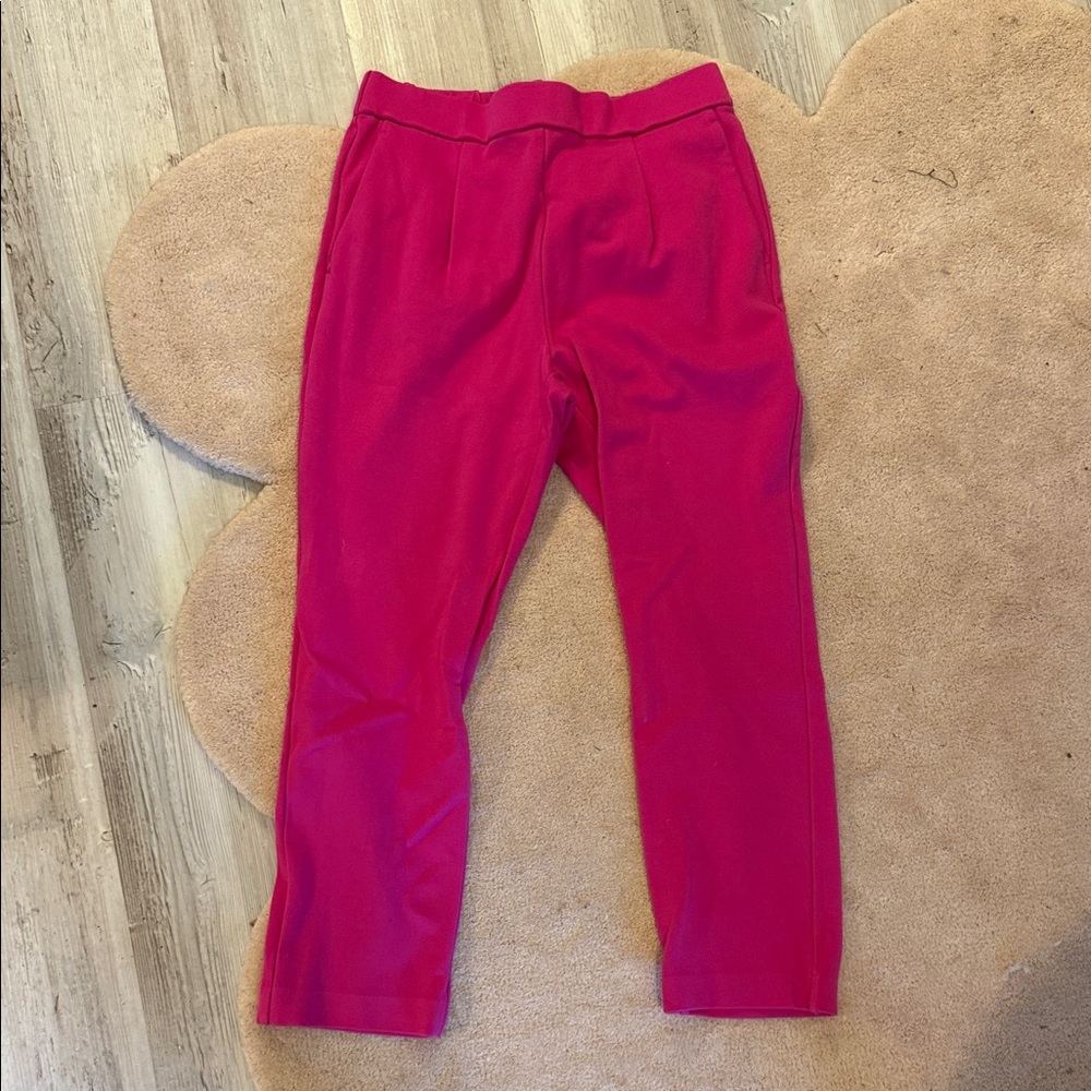 Ann Taylor pink elastic pants